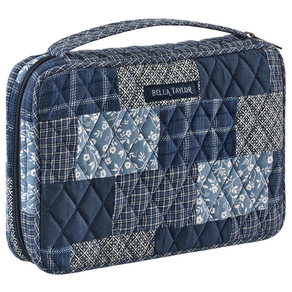 Heritage Blue Patch Small Bible Cover