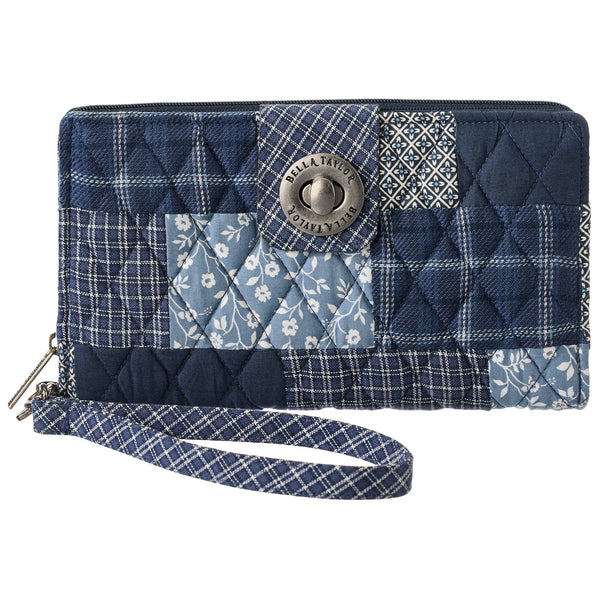 Heritage Blue Patch RFID Cash System Wallet