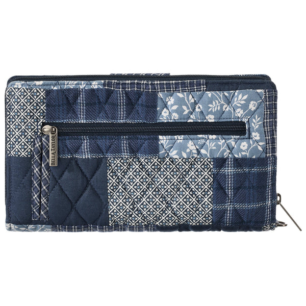 Heritage Blue Patch RFID Cash System Wallet