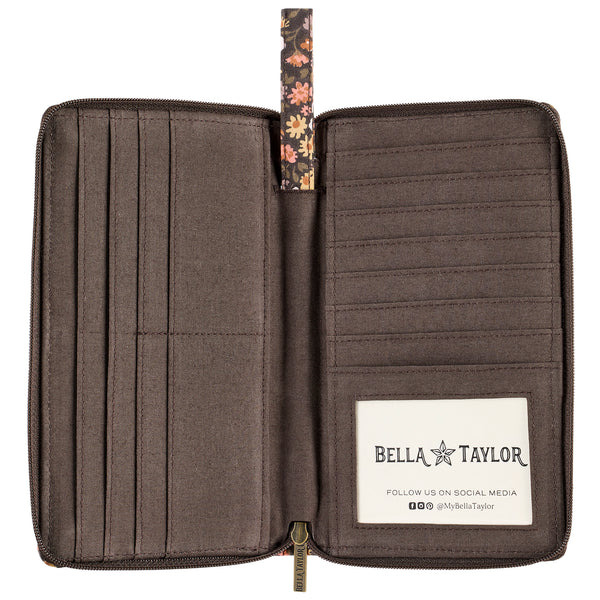 Twilight Garden RFID Wrist Strap Wallet