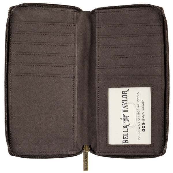 Twilight Garden Patch RFID Slim Card Wallet
