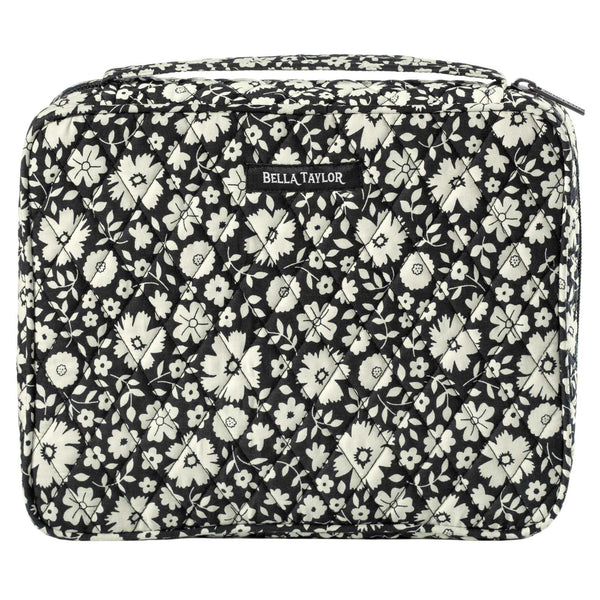 Bicolor Floral Black Book Cover