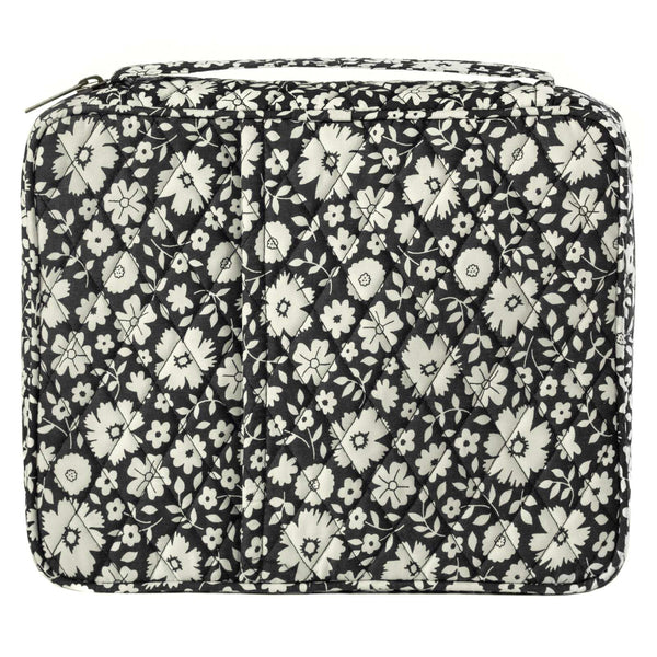 Bicolor Floral Black Book Cover