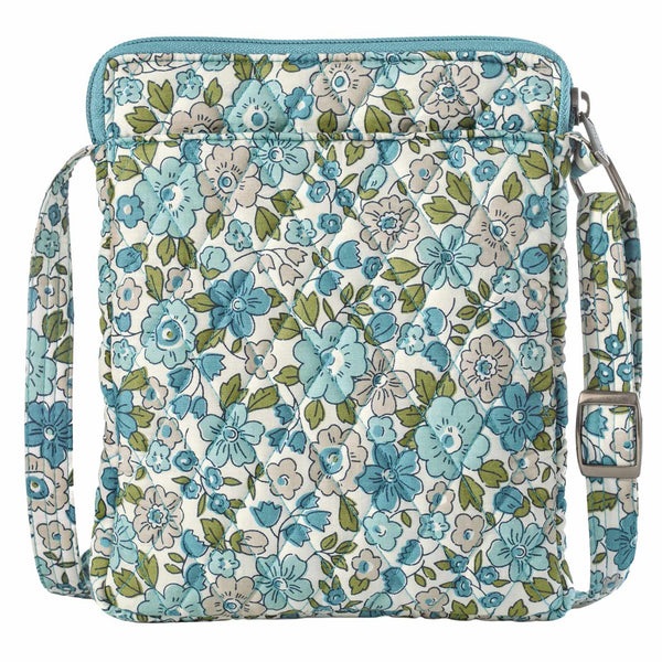 Delicate Floral Blue Mini Crossbody
