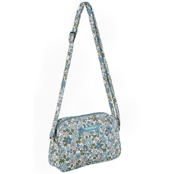 Delicate Floral Blue Simple Crossbody