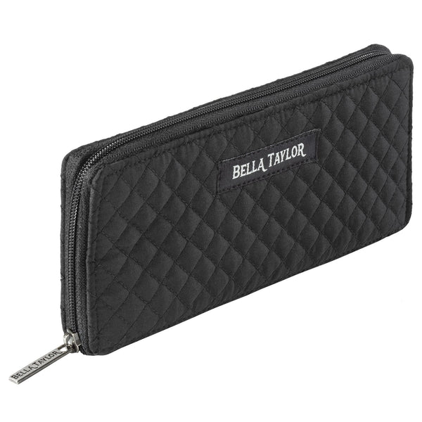 Solid Black RFID Slim Card Wallet