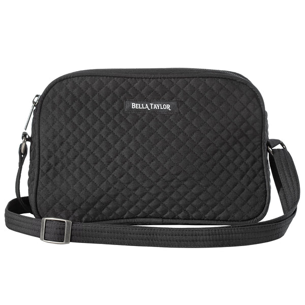 Solid Black Simple Crossbody