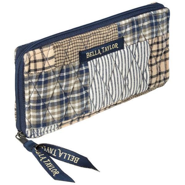 Farmhouse Blue RFID Slim Card Wallet