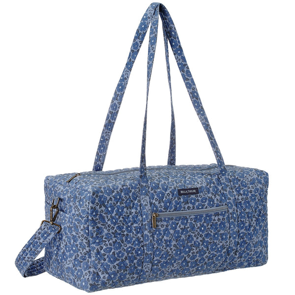 Navy Floral Duffle