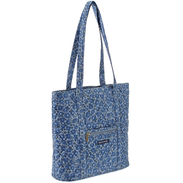 Navy Floral Large Tote