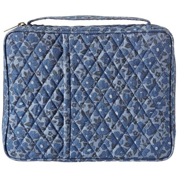 Navy Floral Bible Cover