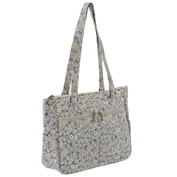 Khaki Floral Everyday Tote