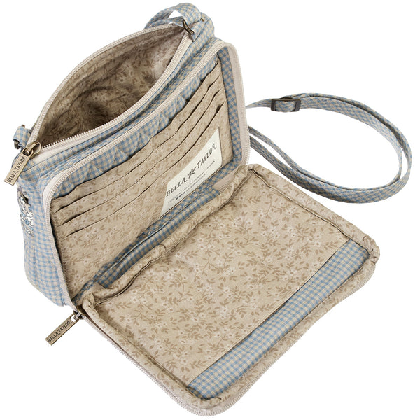 Khaki Patchwork Essentials Wallet Crossbody