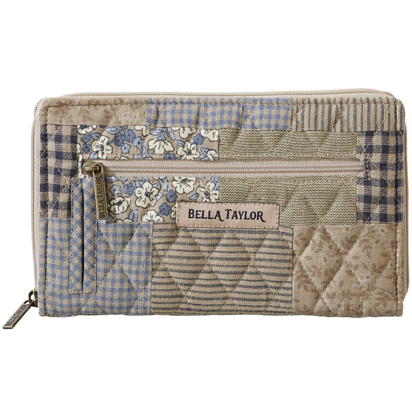 Khaki Patchwork RFID Wrist Strap Wallet
