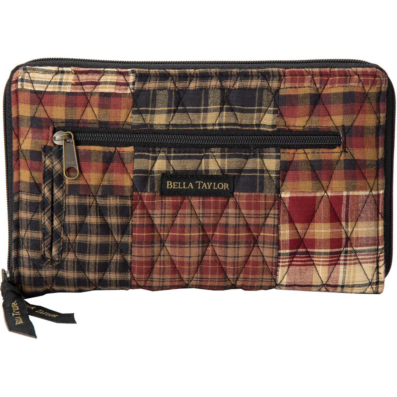 Bags, New Brown Checkered Wallet Wristlet Strap