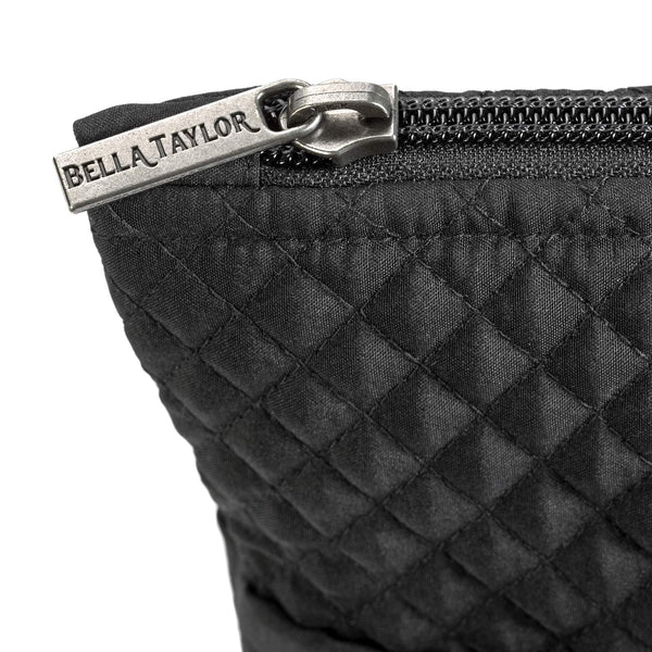 Solid Black Simple Crossbody